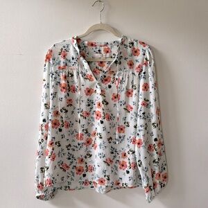 LOFT Medium Flower Blouse